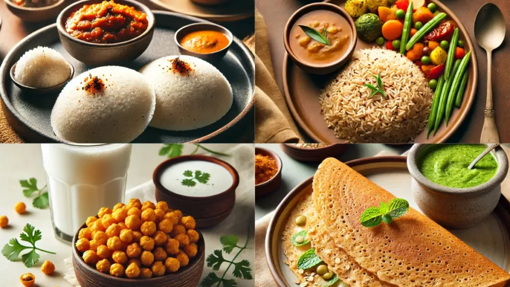 diet chart of south indian 