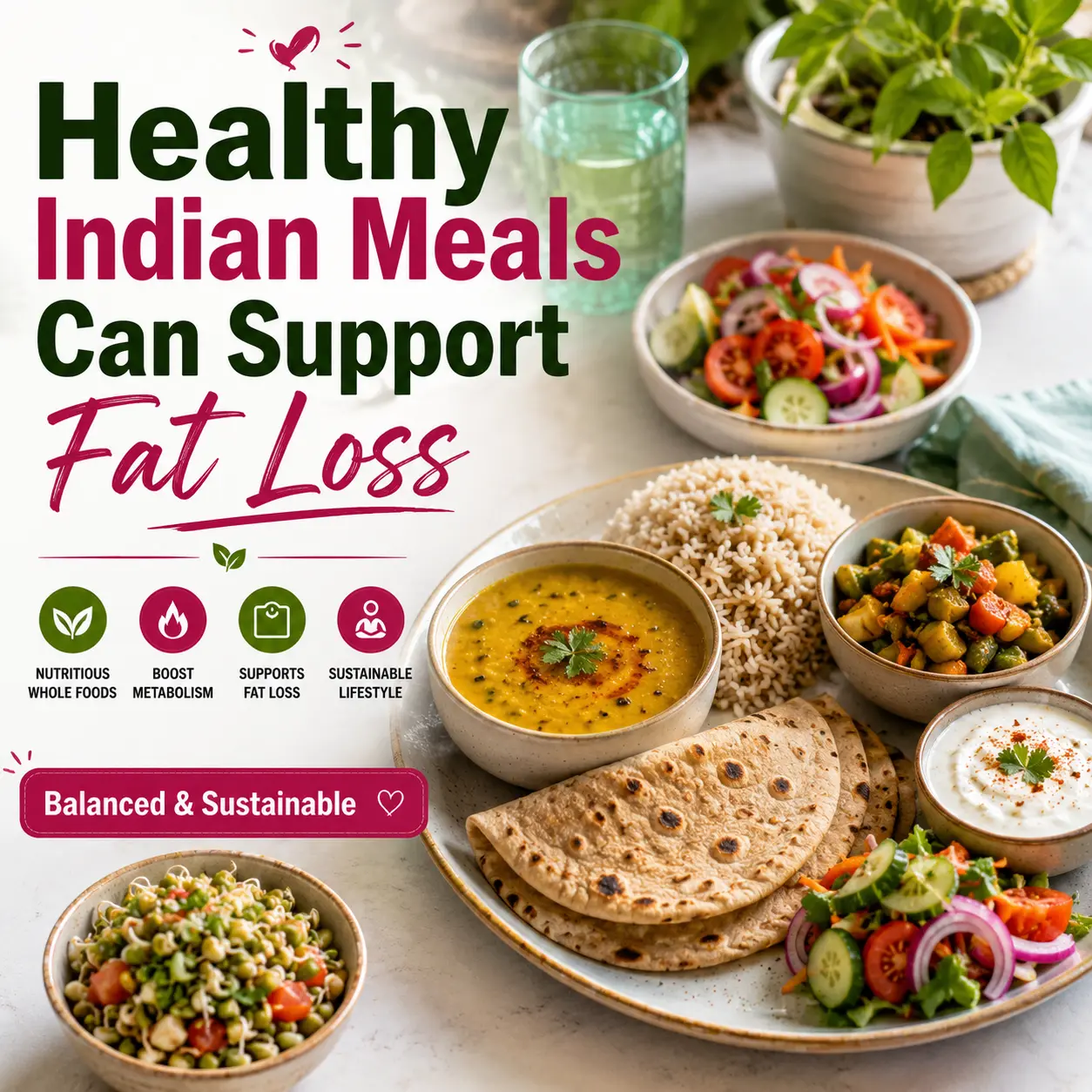 balanced Indian meals for healthy weight loss