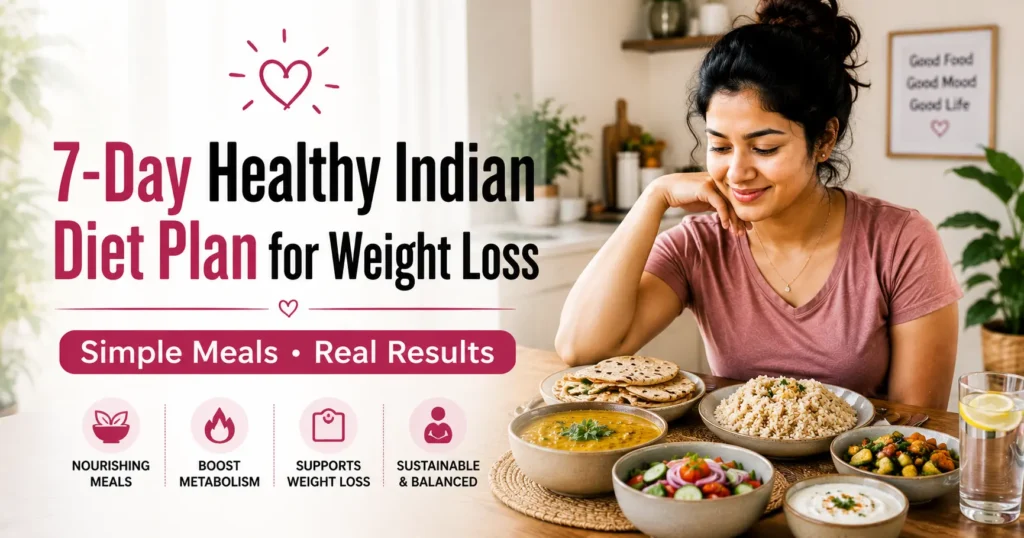 healthy Indian diet plan for weight loss with home cooked meals