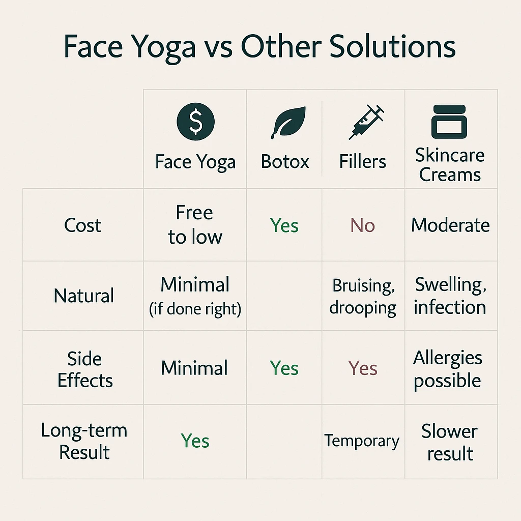 face yoga vs other solutions
