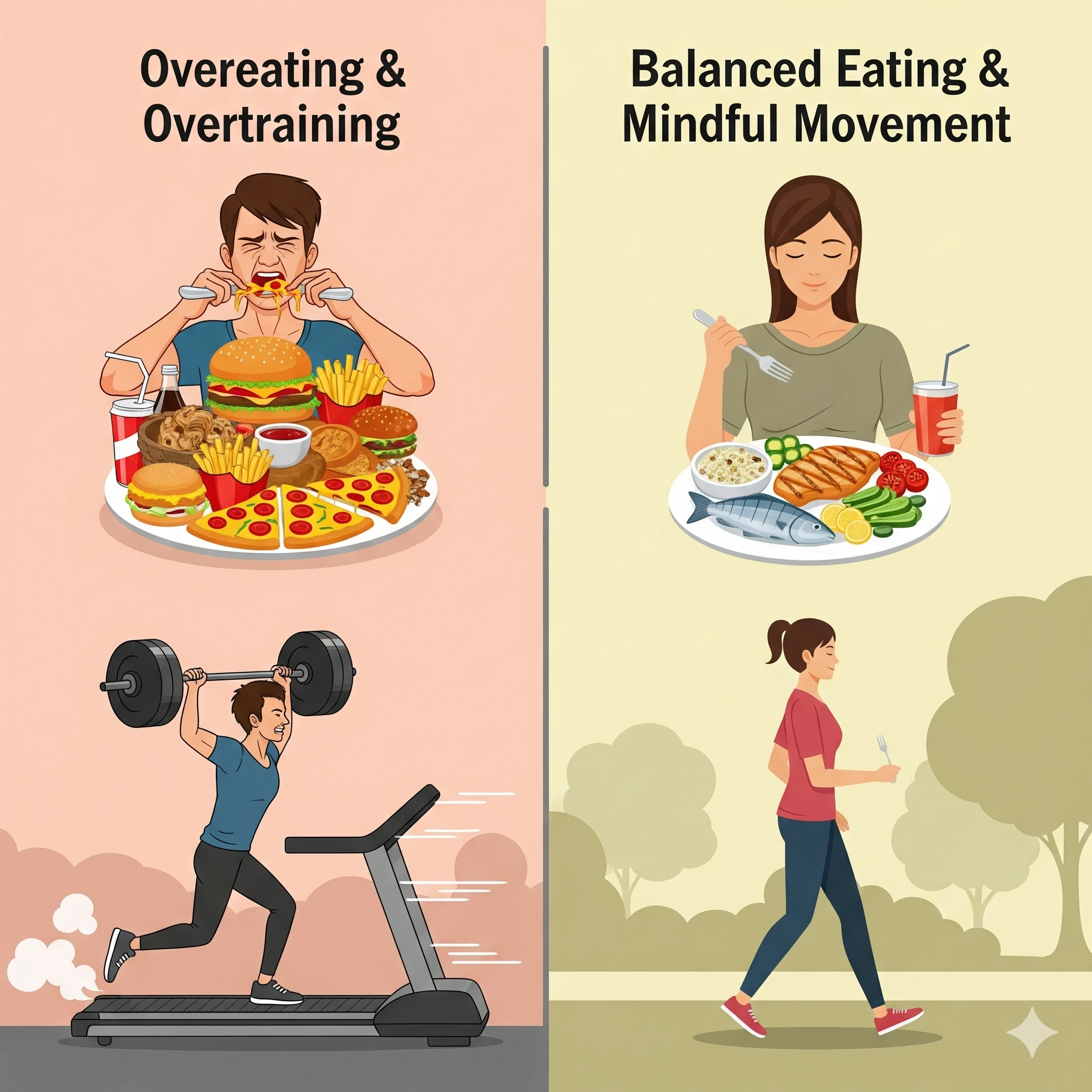 Common mistakes vs correct approach in 21-21-21 rule