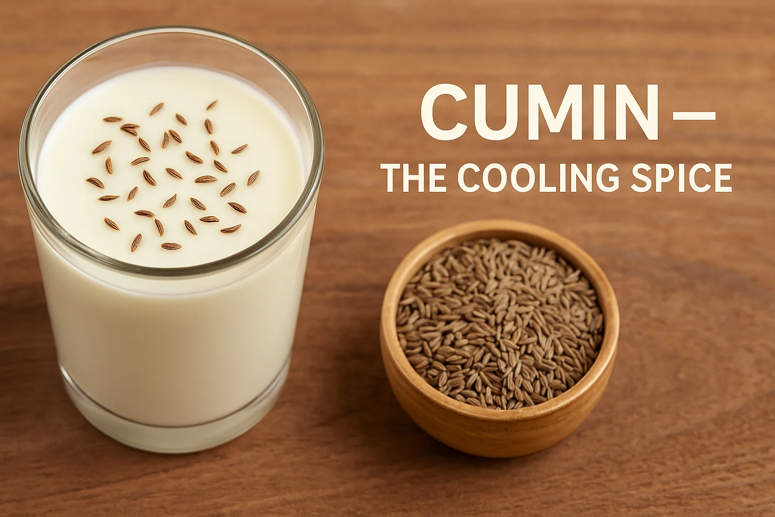 Cumin seeds and jeera chaas for cooling digestion.