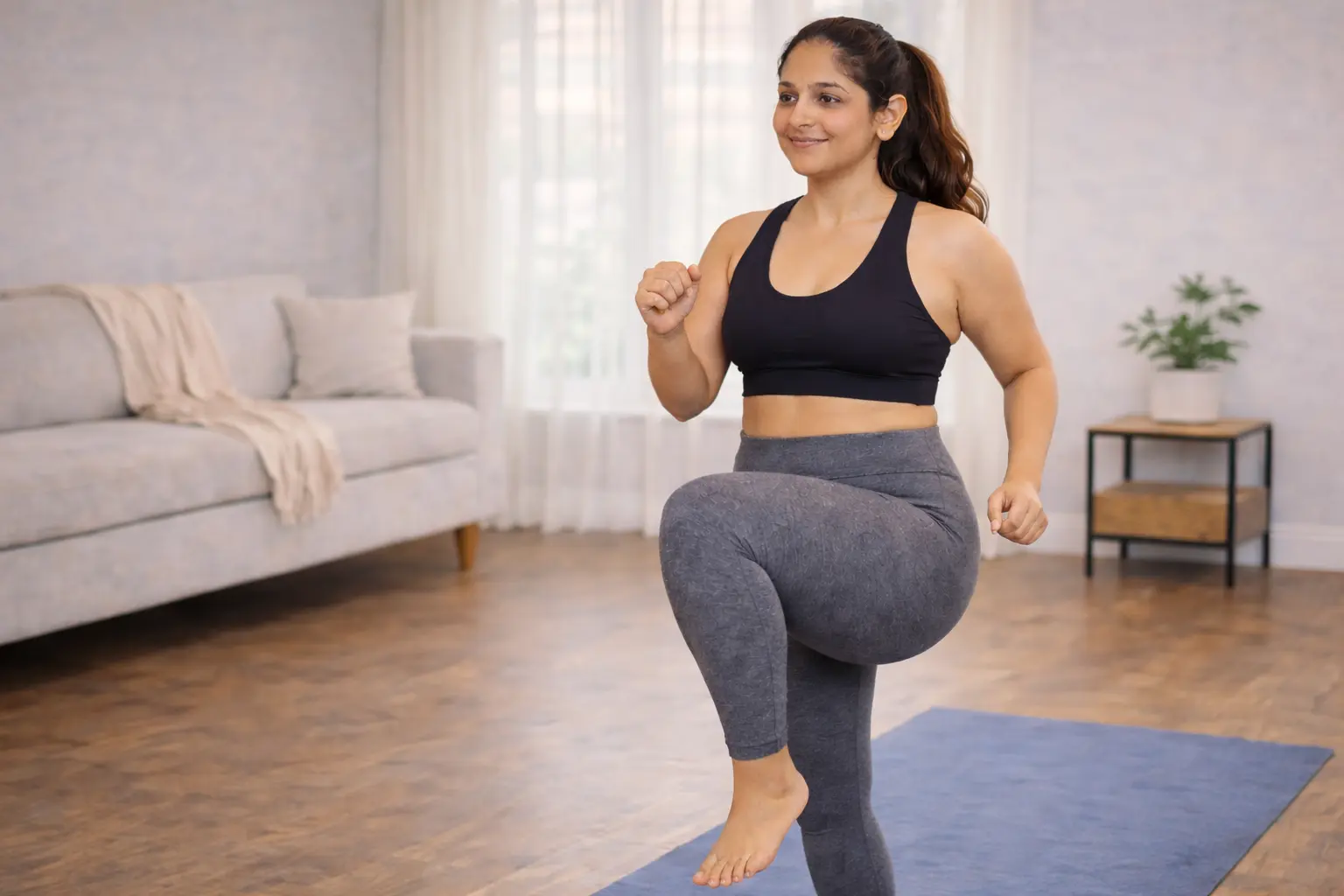 Beginner-friendly low-impact home workout for weight loss