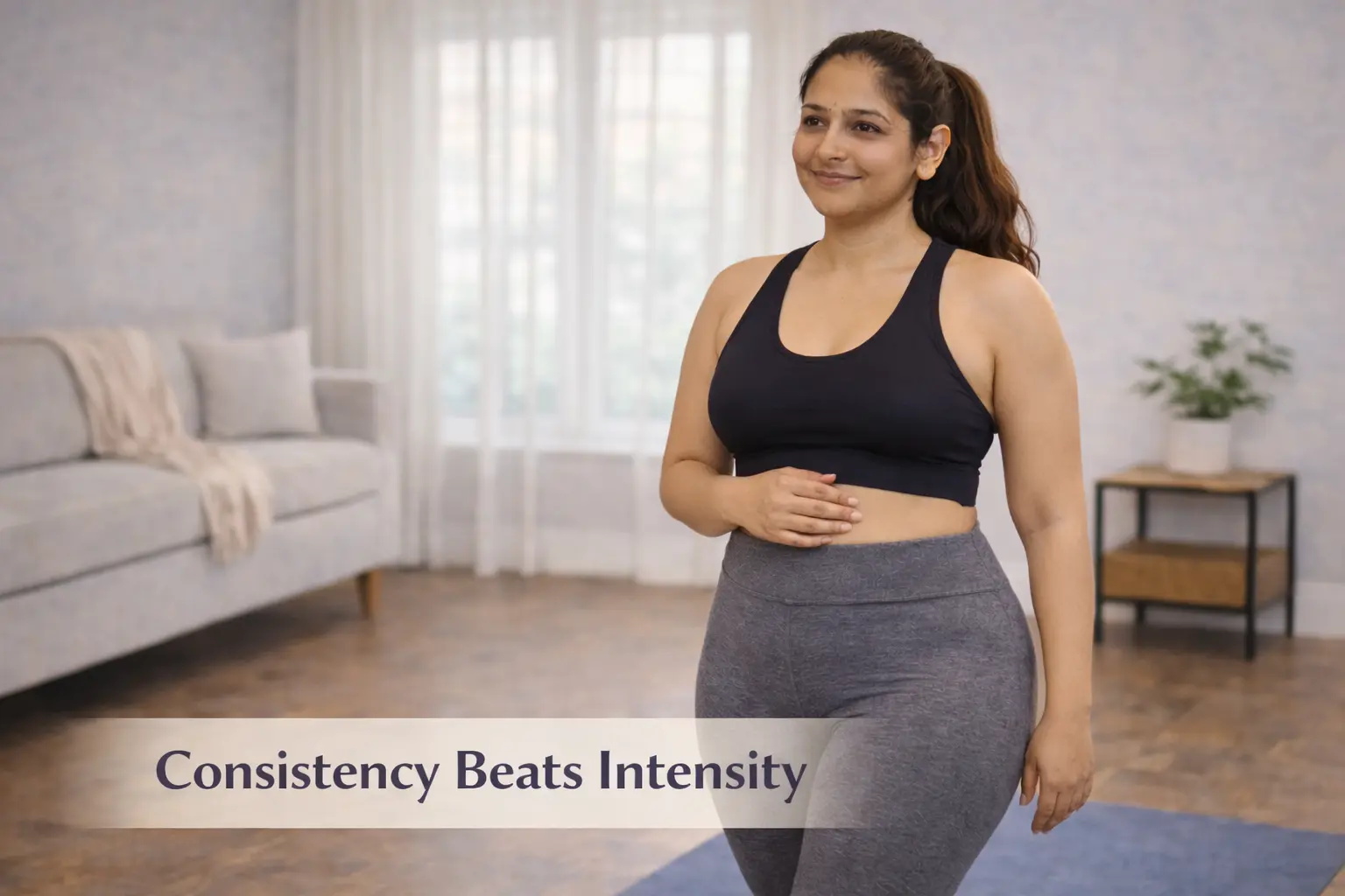 Consistent low-impact workouts help with sustainable weight loss