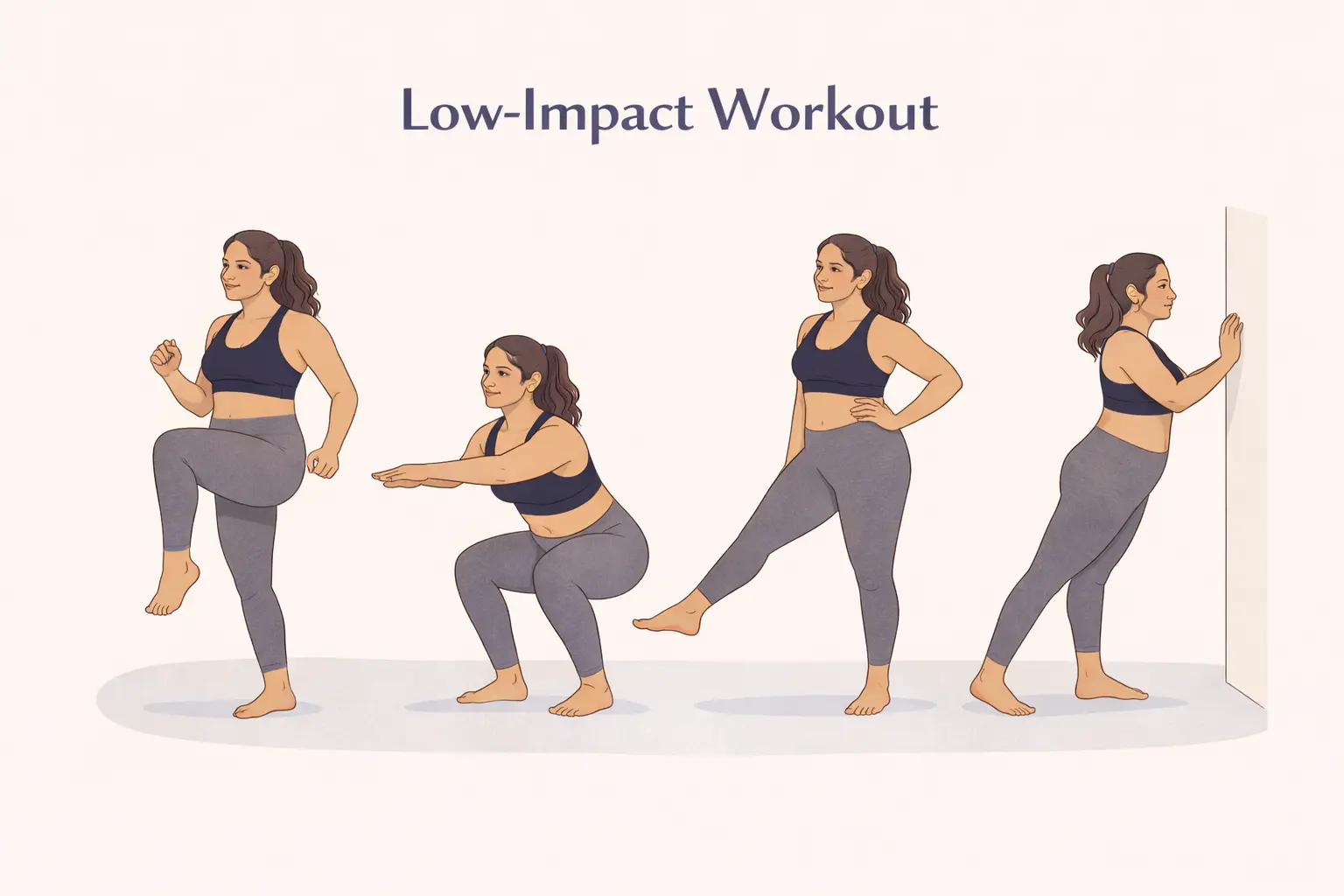 Low-impact home workout routine for weight loss
