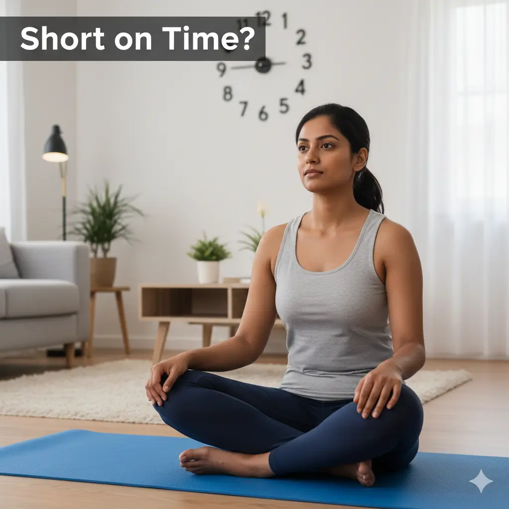 Beginner feeling short on time before starting a home workout