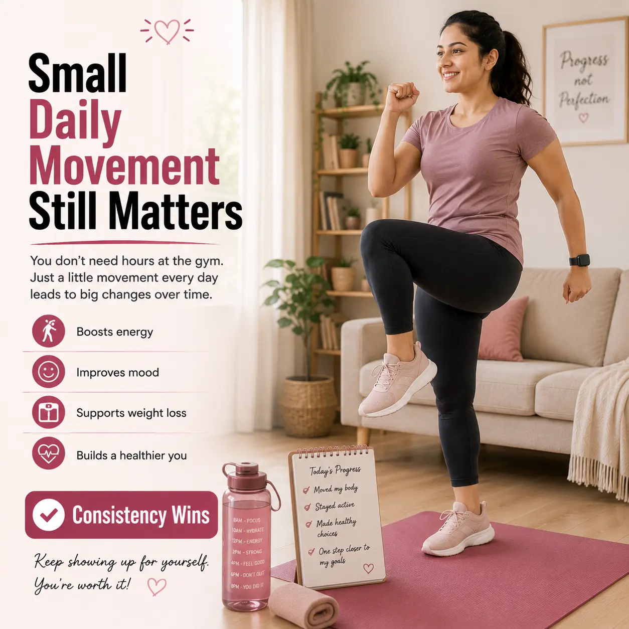 calories burned during standing exercises at home