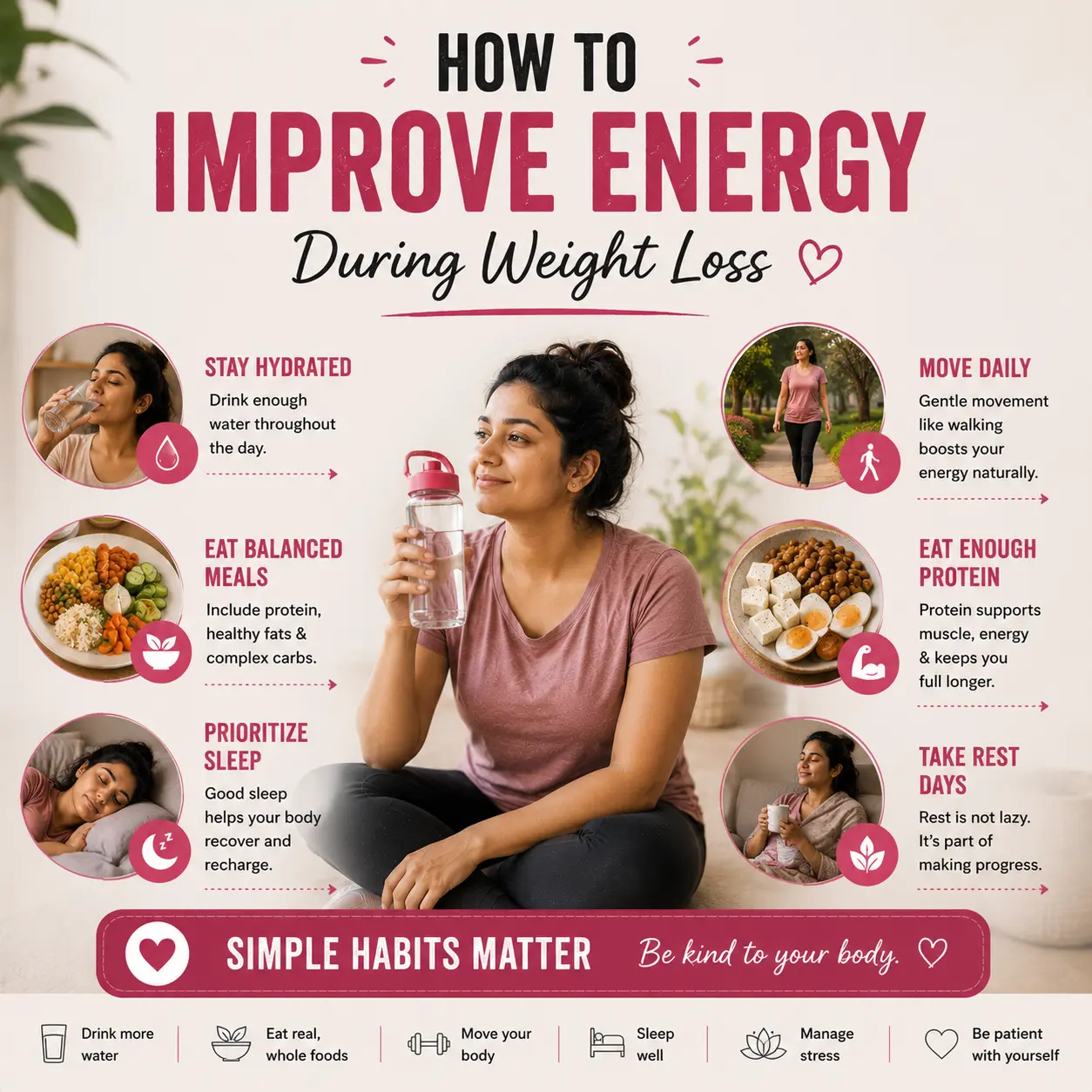 healthy habits to improve energy during weight loss