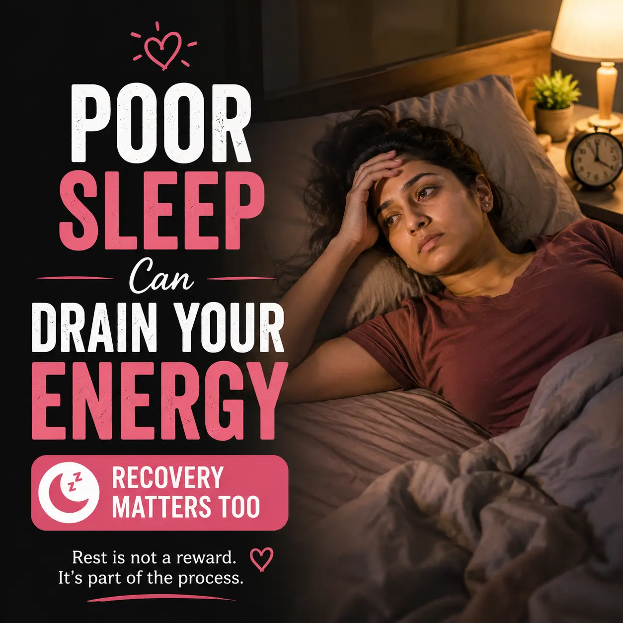 poor sleep causing fatigue during weight loss