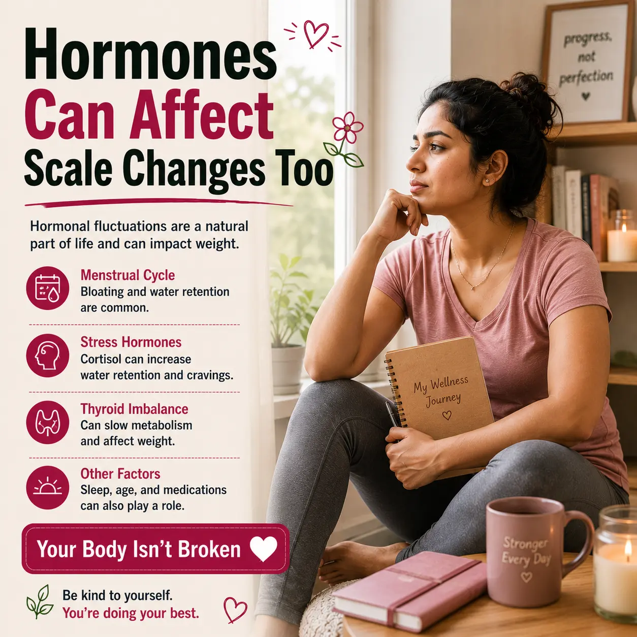 women hormonal weight fluctuations during fitness journey